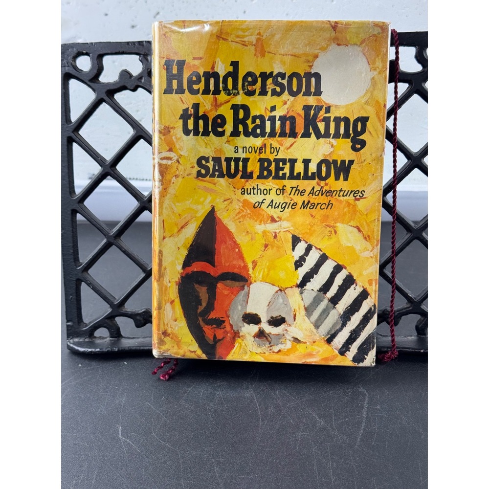 Henderson the Rain King Saul Bellow 1959 2nd Printing Viking Press Dust Jacket
